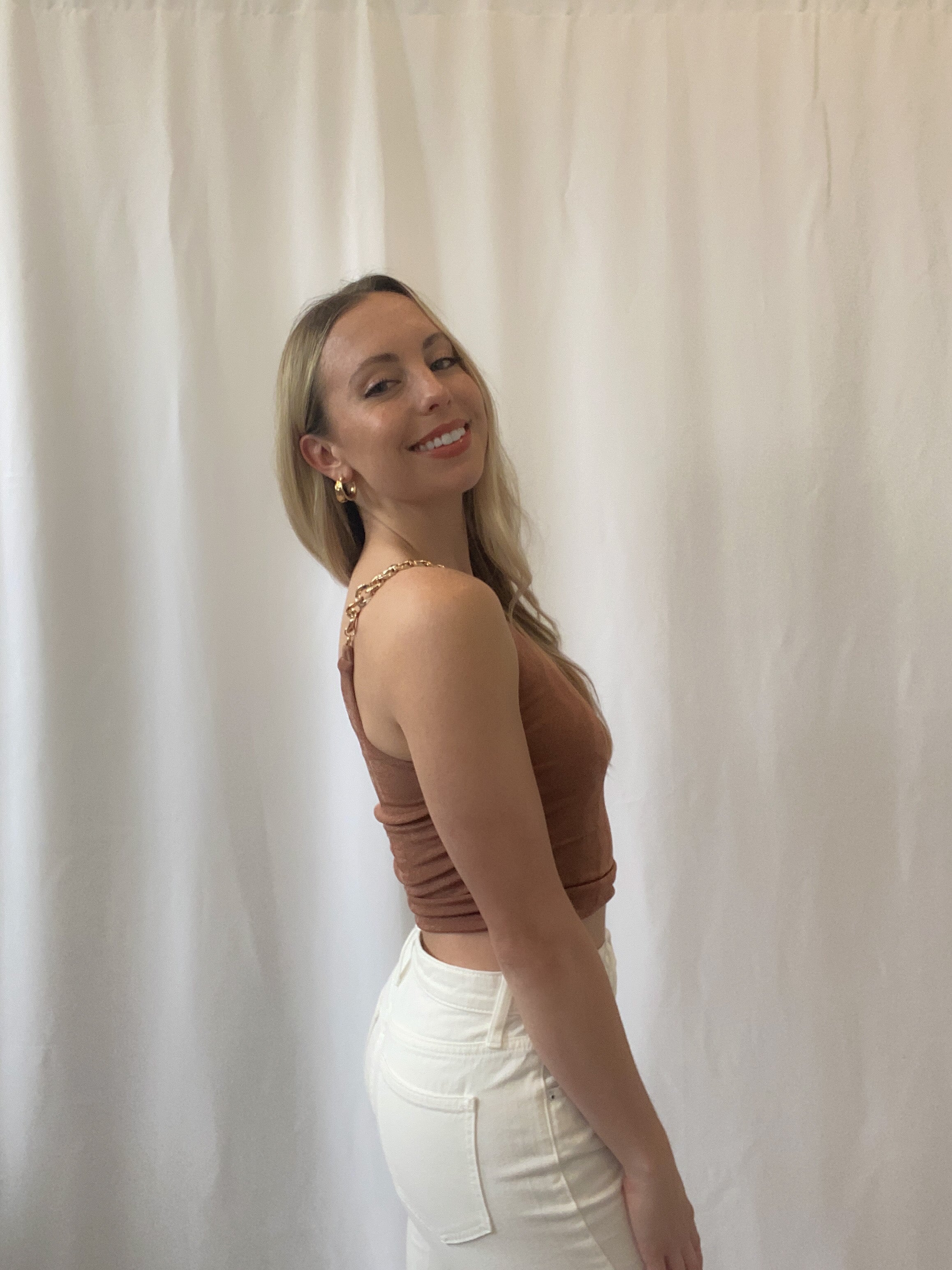 One Shoulder Crop Top