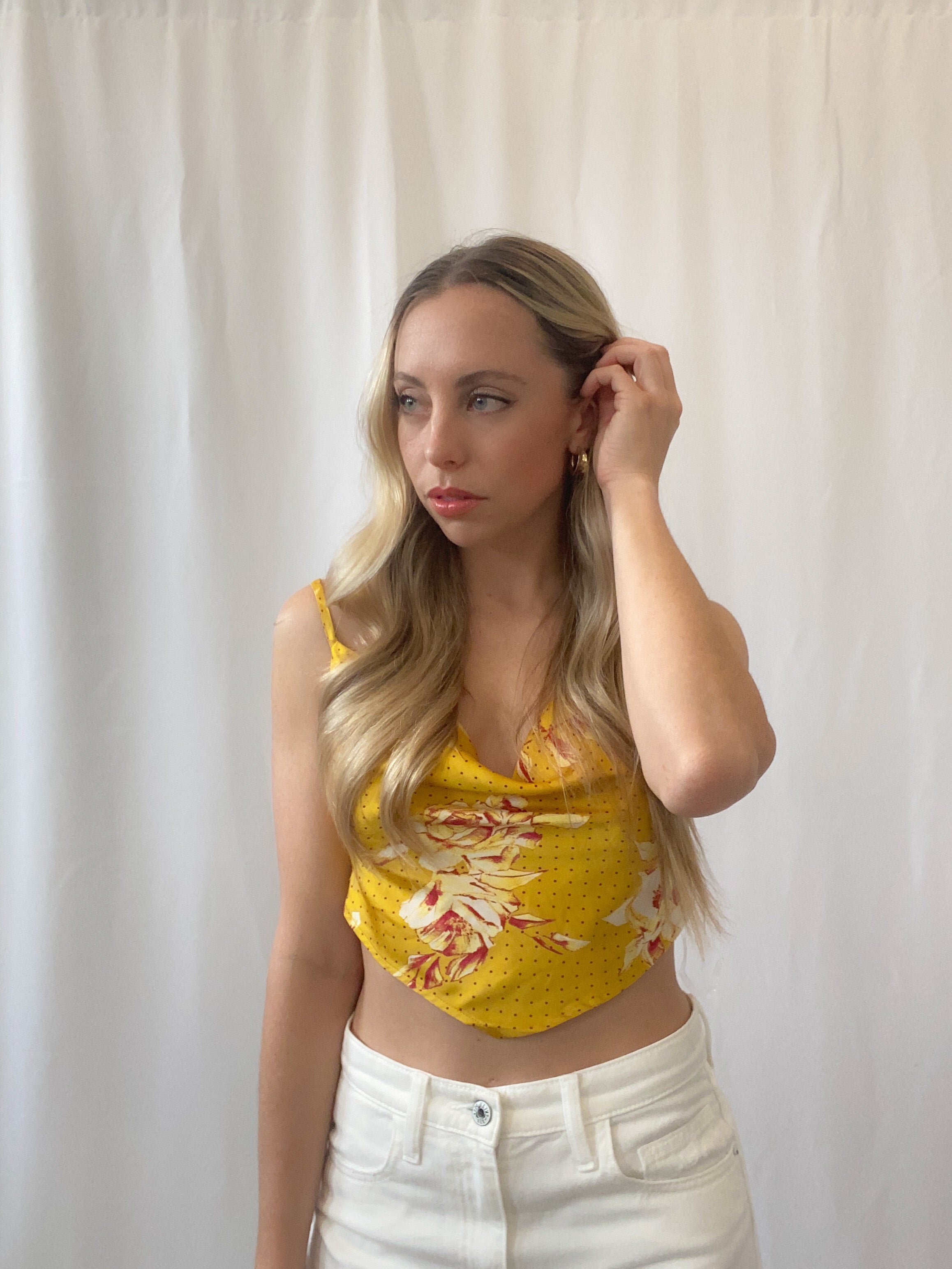 Floral And Dots Bandana