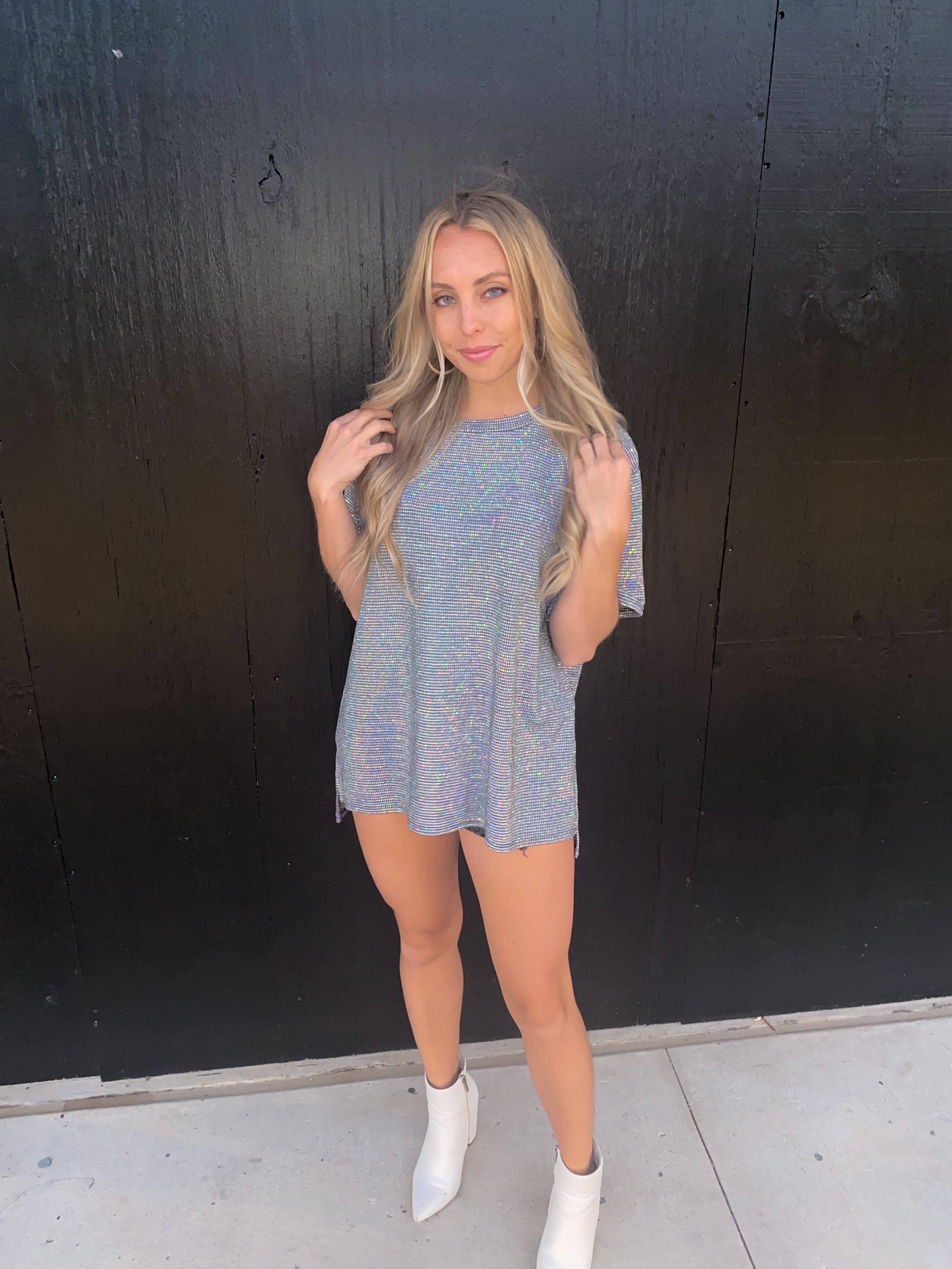 Iridescent Metallic T- Shirt